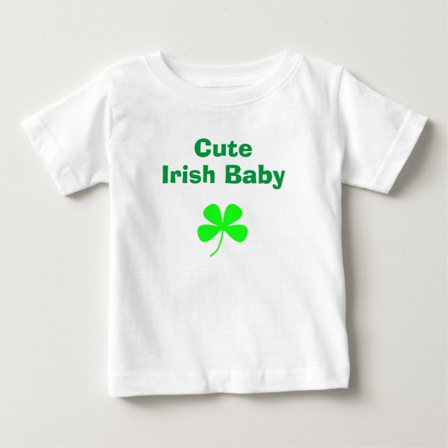 Söt irländsk grön shamrock St Patricks Day T Shirt (Framsida)