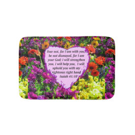 SÖT ISAIAH 41:10 BLOMMIGT DESIGN BADRUMSMATTA