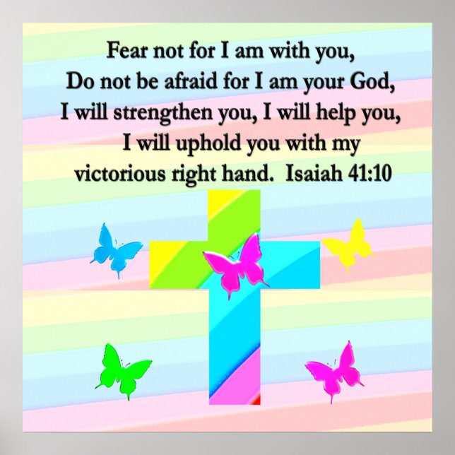 SÖT ISAIAH 41:10 DESIGN POSTER (Framsidan)