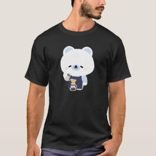 Söt isbjörn barista t shirt