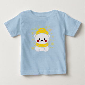 Söt Isbjörn Vinter Bebis T-Shirt