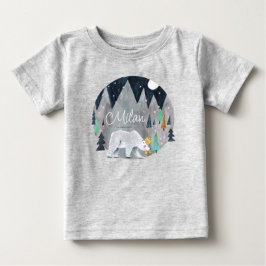 Söt Isbjörn Vinter  T Shirt