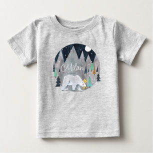 Söt Isbjörn Vinter T Shirt