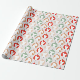 Söt Italienska Greyhound Ornament Wrapping Papprar Presentpapper