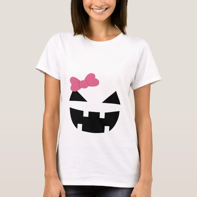 Söt Jack O Lantern T Shirt (Framsida)