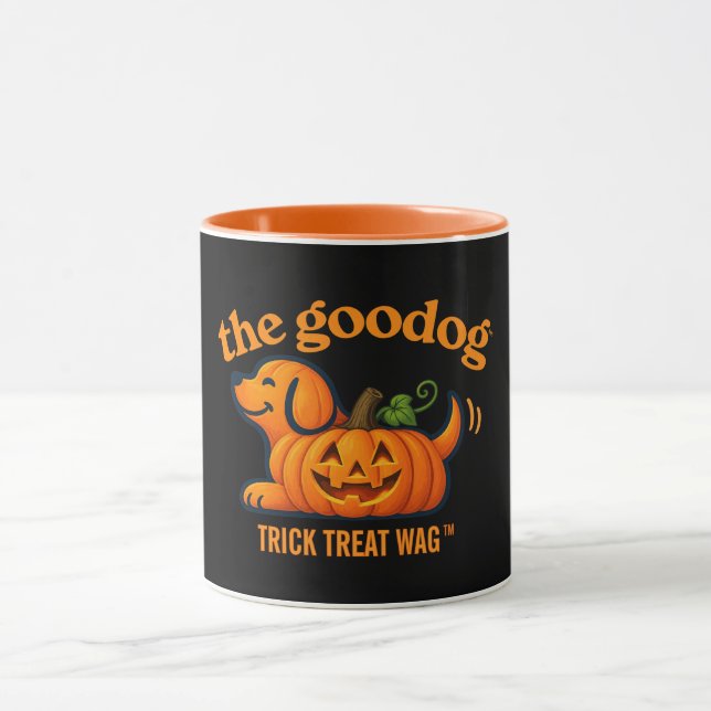 Söt Jack-O-Lantern-valp Hundälskare Mugg (Center)