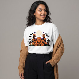 Söt Jack O'Lantern Spökslott Halloween T Shirt