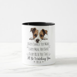 Söt Jack Russell Hund Rolig Anpassad Mugg