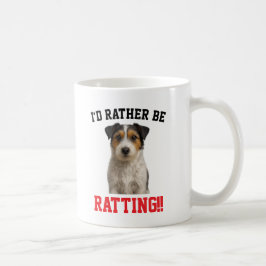 Söt Jack Russell 'Jag hellre RATTING' mugg