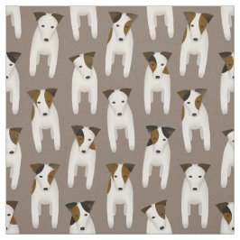 Söt Jack Russell Terriers hund mönster Tyg