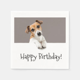 Söt Jack Russell-valp Hund Söt Adorable Pappersservett