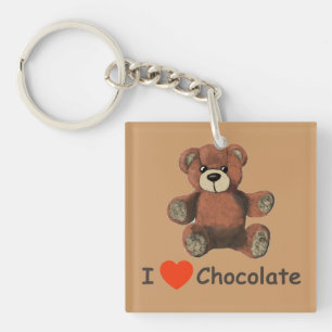 Söt jag älskar choklad teddybjörn