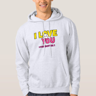 Söt Jag älskar dig Grafik för presenter och kläder Hoodie