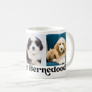 Söt jag älskar min Bernedoodle 3 foto mall Kaffemugg