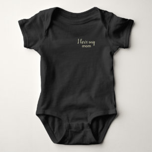 Söt jag älskar min mamma baby t shirt