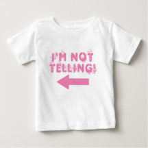 Söt "Jag berättar inte!" Baby T-shirt