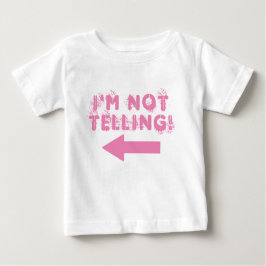 Söt "Jag berättar inte!" Baby T-shirt