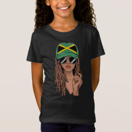 Söt Jamaican och Loc'd Up! Proud Jamaican Hair T Shirt