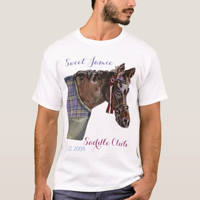 Söt Jamie Saddle-klubb T Shirt (Framsida)
