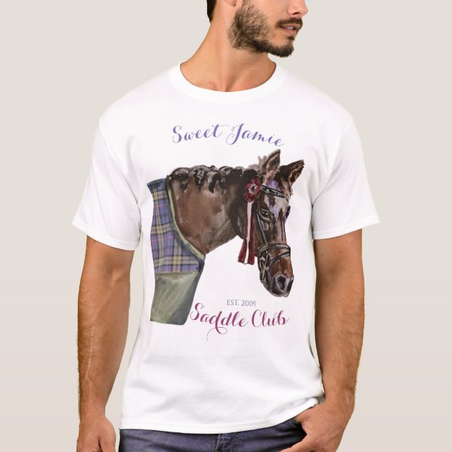 Söt Jamie Saddle-klubb T Shirt (Framsida)