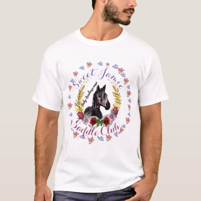 Söt Jamie Saddle klubb T-Shirt (Framsida)