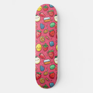Söt japansk anime-mönster skateboard
