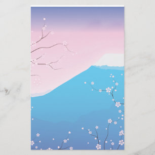 Söt Japansk körsbärsBlommar Brevpapper