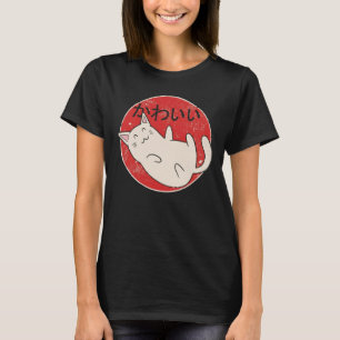 Söt japansk Maneki Neko kattdesign, Kawaii Japan T Shirt