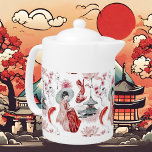 Söt japansk mönster<br><div class="desc">Söt japansk mönster-tekanna</div>