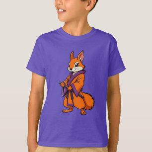 Söt japansk samurajekorre t shirt