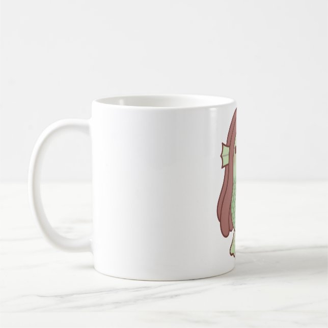 Söt japansk Yokai Amabie Kaffemugg (Vänster)