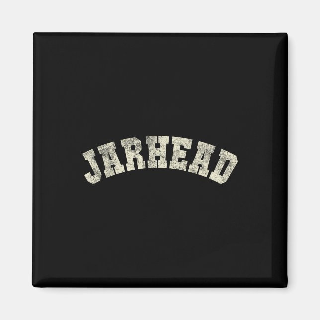 Söt Jarhead University Militär läger Grunt jag äte Magnet (Framsidan)