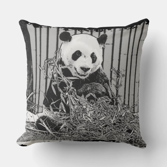 Söt jättepanda björn kudde (Framsida)