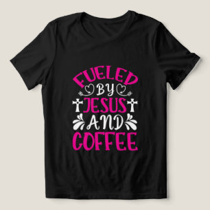 Söt Jesus kaffe ord konst T Shirt