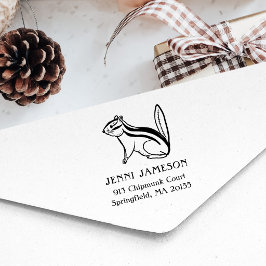 Söt jordekorre returadress gummistempel stämpel