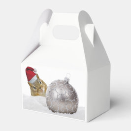 Söt jordekorre Silver och Snö Jul Högtid Presentaskar