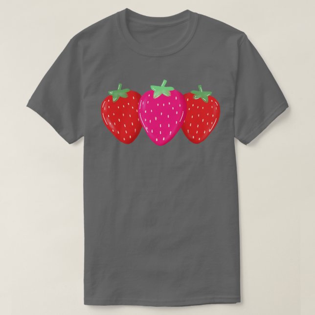 söt jordgubbe t shirt (Design framsida)