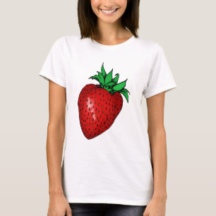 Söt jordgubbe t shirt