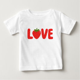 Söt Jordgubbs-LOVE Barn T-Shirt