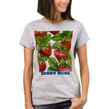 Söt jordgubbsglädje: Kvinnors T-Shirt