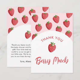 Söt jordgubbskläder - tack för dina kort