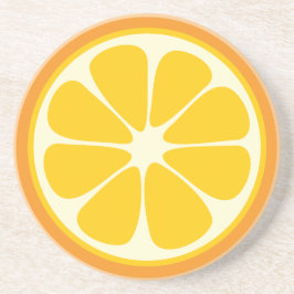 Söt Juicy-Orange Tropical Citrus Fruit Slice Underlägg Sandsten