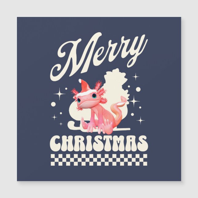 Söt jul-axolotl God Jul (Framsida)