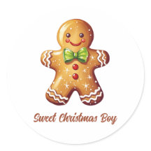 Söt jul Boy Gingertea Cookie