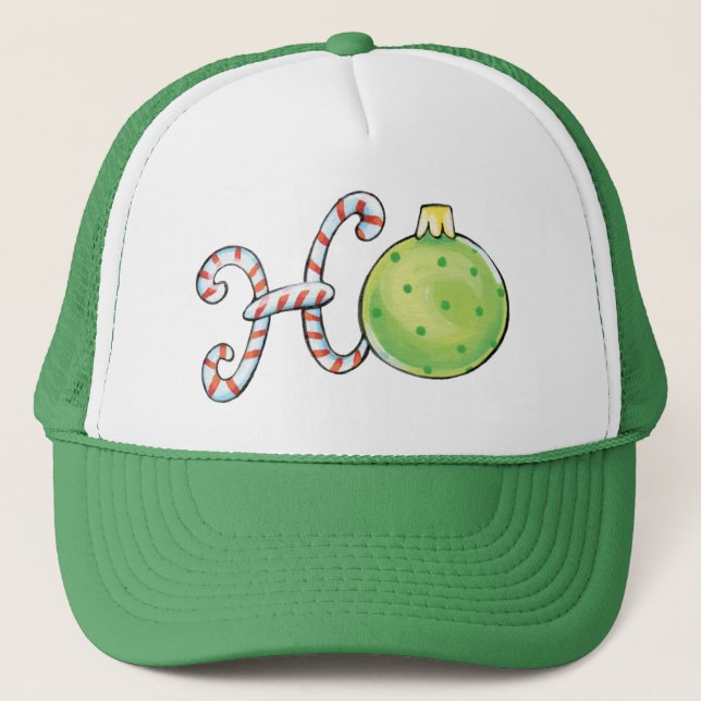 Söt jul Ho Ho Ho, Candy Canes-ornamentik Keps (Framsida)