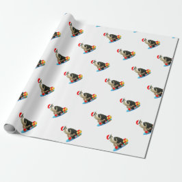 Söt jul Merlin katt Presentpapper