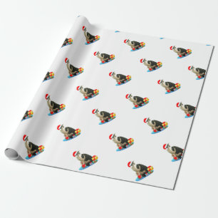 Söt jul Merlin katt Presentpapper