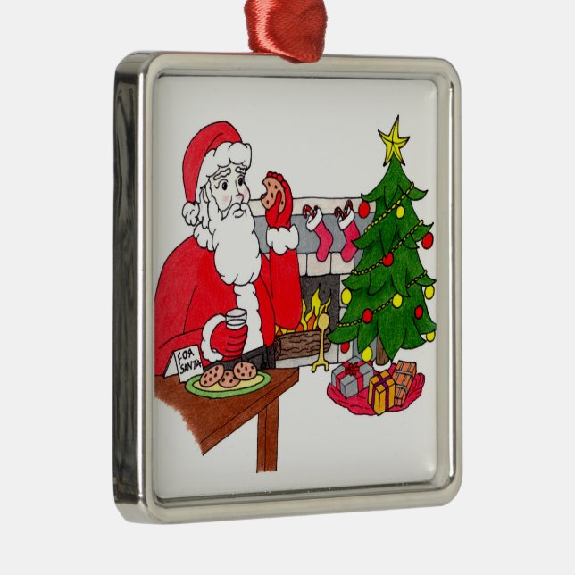 Söt jul Metall Ornament (Höger)