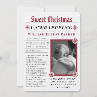 Söt jul modern tidning meddelande
