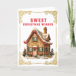 Söt jul Önskemål | Gingerbröd Kort